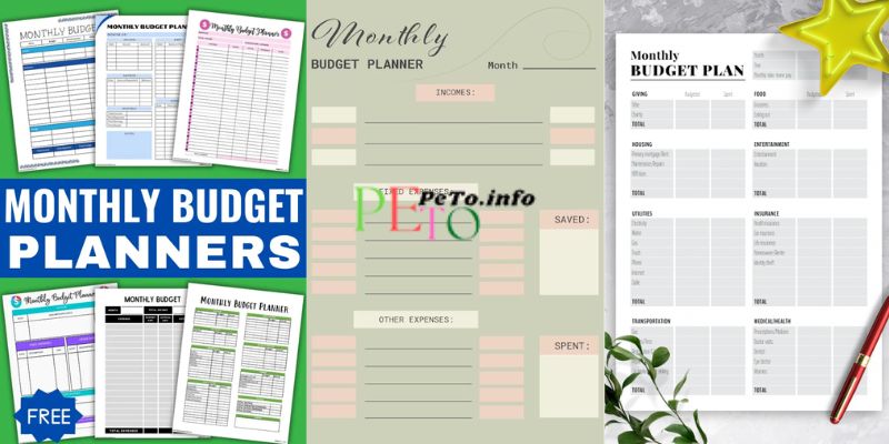 Monthly Budget Pages