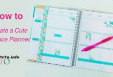 How to Create a Cute Finance Planner